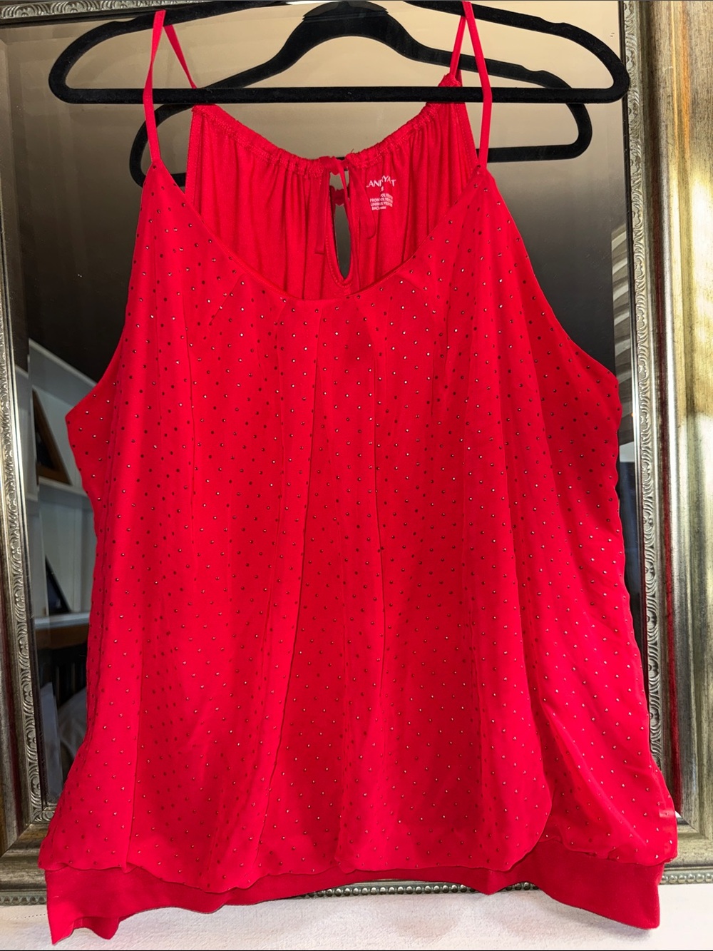 Lane Bryant Mixed Material Camisole Blouse 26/28
